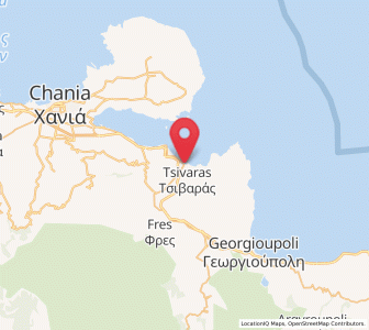 Map of Kalýves, Crete