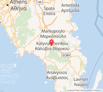 Map of Kalývia Thorikoú, Attica