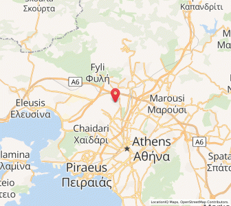 Map of Kamaterón, Attica