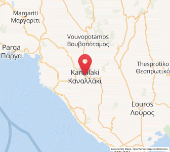 Map of Kanaláki, Epirus