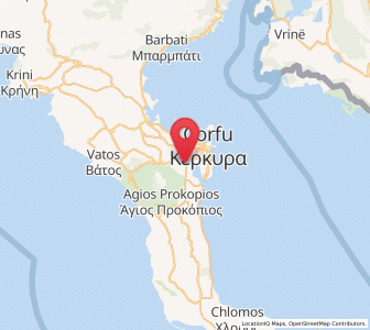 Map of Kanáli, Ionian Islands