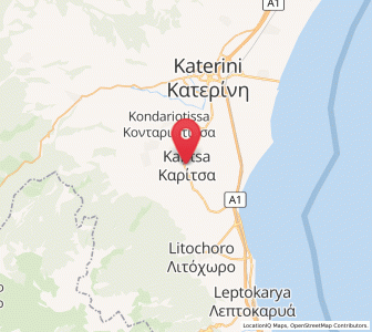 Map of Karítsa, Central Macedonia