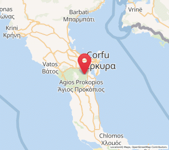 Map of Kastanéa, Ionian Islands