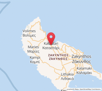 Map of Katastárion, Ionian Islands