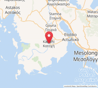 Map of Katochí, West Greece