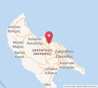 Map of Kipséli, Ionian Islands