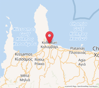 Map of Kolympári, Crete