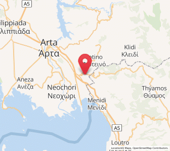 Map of Kompóti, Epirus