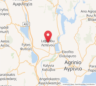 Map of Lepenoú, West Greece