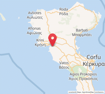 Map of Liapádes, Ionian Islands