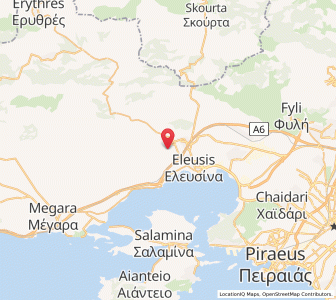 Map of Mándra, Attica