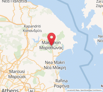 Map of Marathónas, Attica