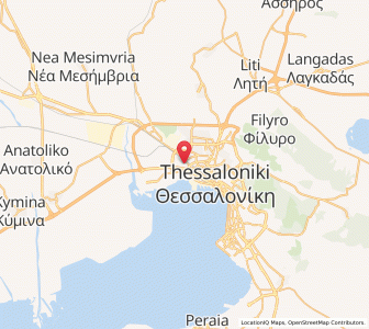 Map of Meneméni, Central Macedonia