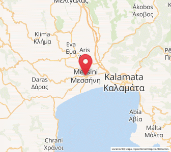 Map of Messíni, Peloponnese