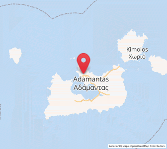 Map of Mílos, South Aegean