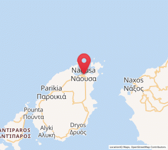 Map of Náousa, South Aegean