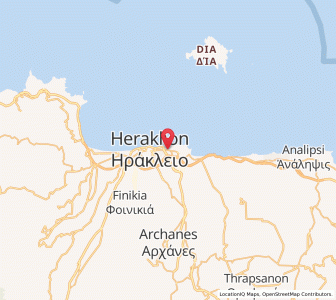 Map of Néa Alikarnassós, Crete