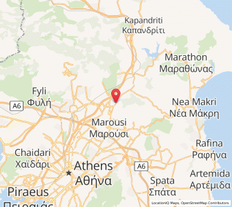 Map of Néa Erythraía, Attica