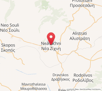 Map of Néa Zíchni, Central Macedonia