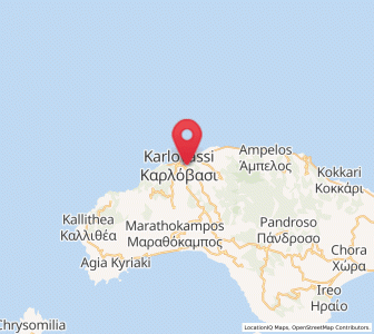 Map of Néon Karlovásion, North Aegean