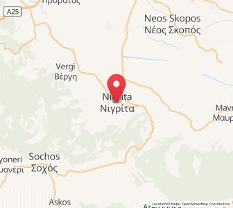 Map of Nigríta, Central Macedonia