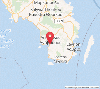 Map of Palaiá Fókaia, Attica