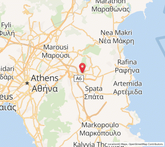Map of Pallíni, Attica
