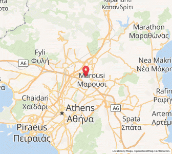 Map of Péfki, Attica