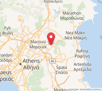 Map of Pentéli, Attica