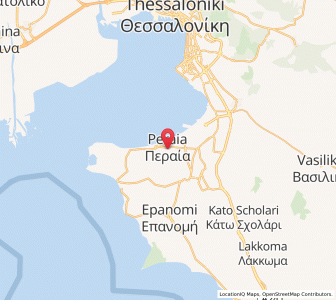Map of Peraía, Central Macedonia