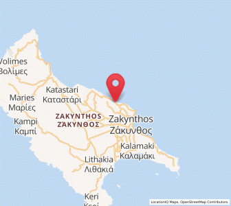 Map of Plános, Ionian Islands