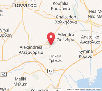 Map of Platý, Central Macedonia