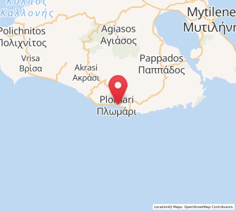 Map of Plomári, North Aegean