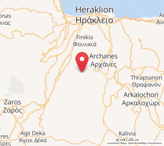 Map of Profítis Ilías, Crete