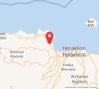 Map of Rodiá, Crete