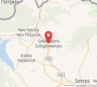 Map of Sidirókastro, Central Macedonia