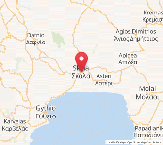 Map of Skála, Peloponnese