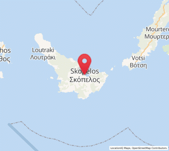 Map of Skópelos, Thessaly