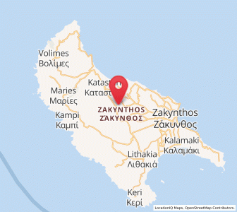 Map of Skoulikádo, Ionian Islands