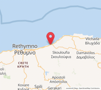 Map of Stavroménos Rethýmnis, Crete