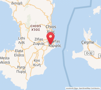 Map of Thymianá, North Aegean