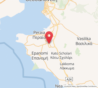 Map of Trílofos, Central Macedonia