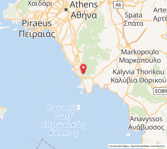 Map of Voúla, Attica