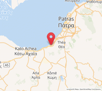 Map of Vrachnaíika, West Greece