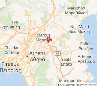 Map of Vrilissia, Attica