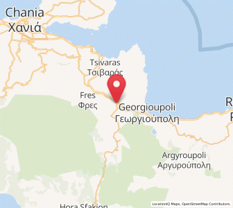 Map of Vrýses, Crete