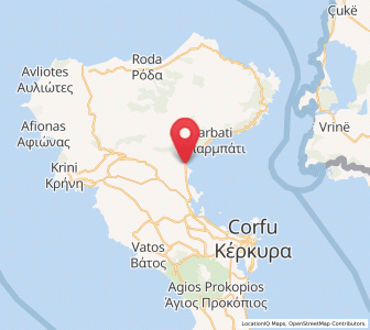 Map of Ypsos, Ionian Islands