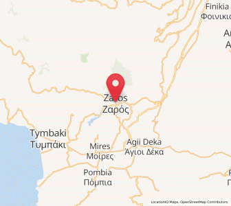 Map of Zarós, Crete