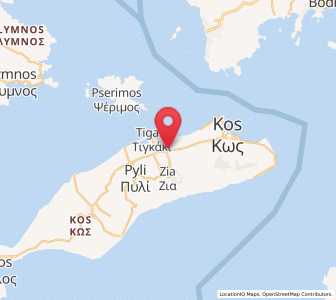 Map of Zipári, South Aegean