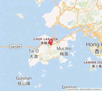 Map of Tung Chung, Islands